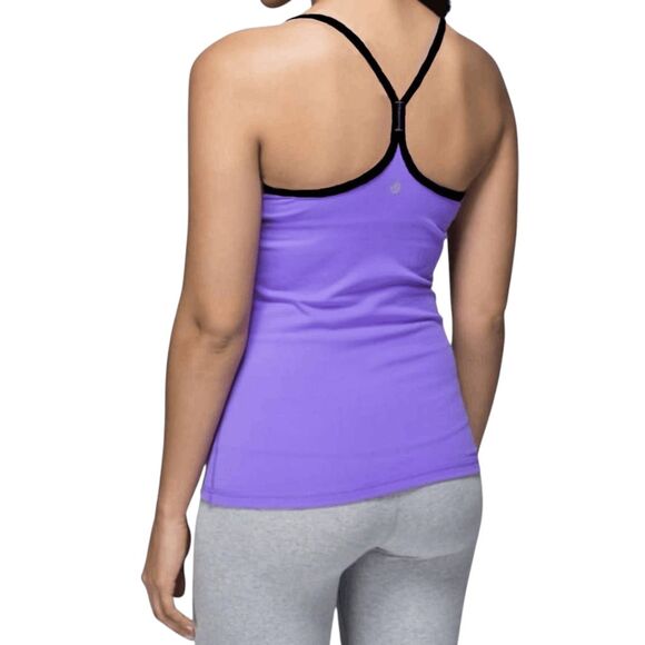 LULULEMON ATHLETICA Power Y Tank 'Luon in Power Purple/Black Size 6 - Picture 1 of 4